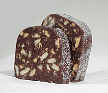 Chocolate Salami made in Portugal (by Lusoestrela)
