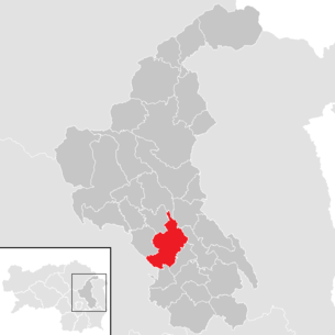 Location of the municipality of Sankt Ruprecht an der Raab in the Weiz district (clickable map)