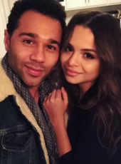 Clements with her husband Corbin Bleu in January 2018 Sasha and Corbin 2018.png