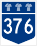 Highway 376 marker