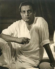 Ray during recording of his film Pather Panchali