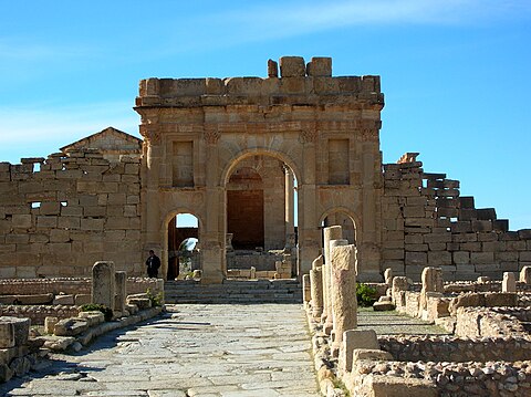 Front side of the arch