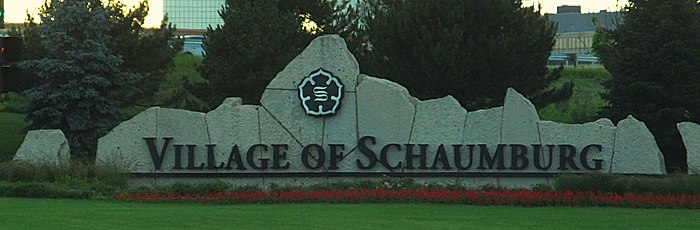 Schaumburg welcome sign
