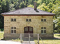 Seeburg, Albtrauf, old powerstation, built with local Calcareous Tuff