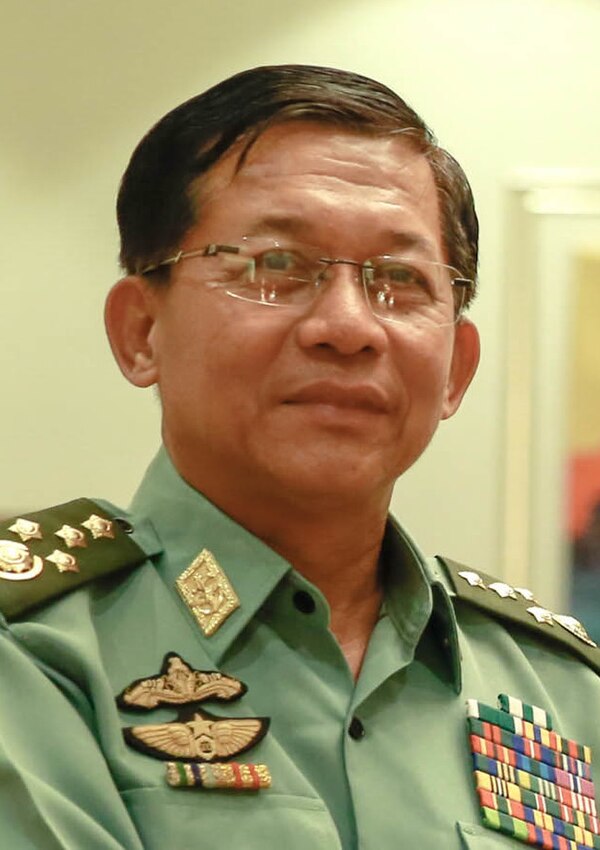 Image: Senior General Min Aung Hlaing 2017 (cropped)