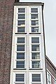 Deutsch: Treppenhaus an der Nordwestfassade des Erweiterungsbaus des Ziviljustizgebäudes in Hamburg-Neustadt. This is a photograph of an architectural monument. It is on the list of cultural monuments of Hamburg, no. 12620.