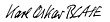 podpis Karla Oskara Blase'a