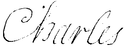 la signature de Charles