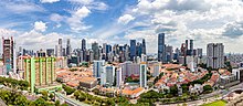 Singapore has been chosen as the most livable city for East Asian expatriates in 2022 . Singapore skyline from Pearl Bank.jpg