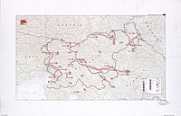Мапа операција ЈНА током Рата у Словенији