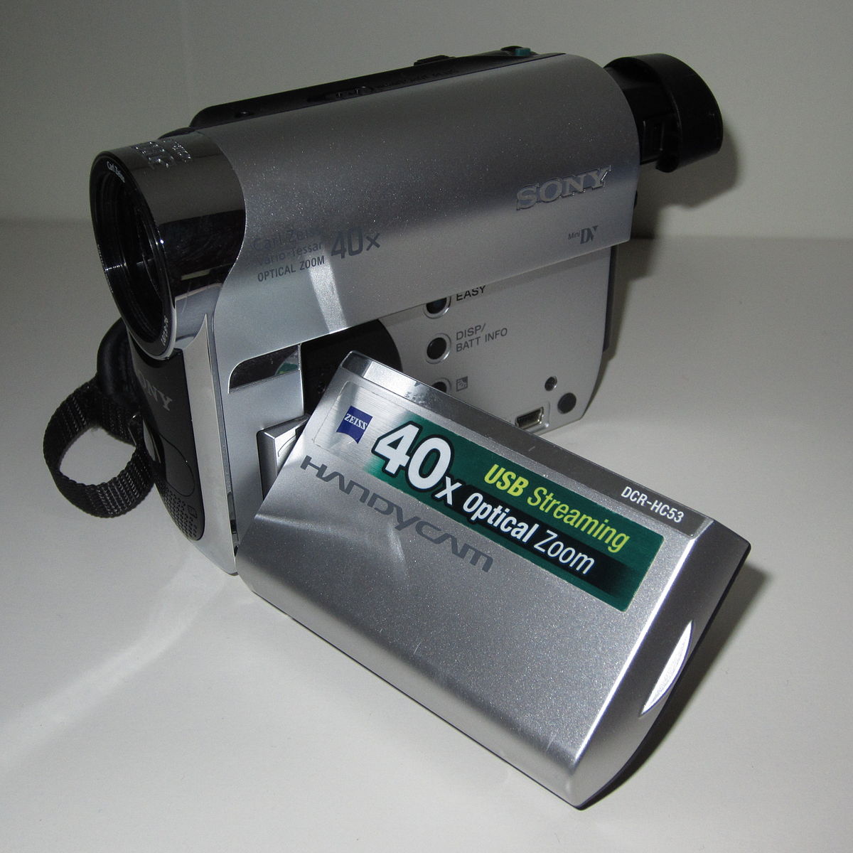 calidad Inconsciente reducir Archivo:Sony Handycam DCR-HC53E.JPG - Wikipedia, la enciclopedia libre