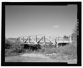 South side of bridge; view to northwest. - Rosebud Creek Bridge, Spanning Rosebud Creek at Secondary Highway 446, Rosebud, Rosebud County, MT HAER MT-118-4.tif