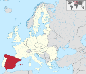 Hispaania asendikaart