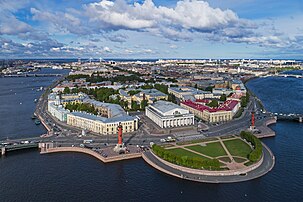 L'île Vassilievski, à Saint-Pétersbourg. (définition réelle 4 258 × 2 839)
