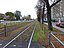 St. Petersburger Straße in Dresden in Höhe Ferdinandplatz/vor Georgplatz im November 2020; Straßenbahnstrecke Richtung Hauptbahnhof