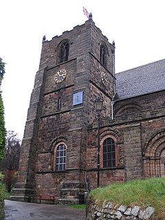 St Marys Church, Tutbury Church in Staffordshire, England