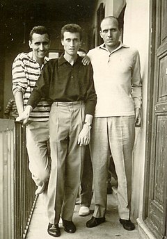 Stefano Serchinich, Armando Zambaldo dan Pino Dordoni (1958).jpg