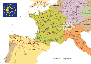 <span class="mw-page-title-main">Routes of Santiago de Compostela in France</span> Sections of the Way of St. James in France part of the World Heritage Site in France