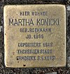 Stolperstein Mommsenstr 55 (Charl) Martha Konicki.jpg