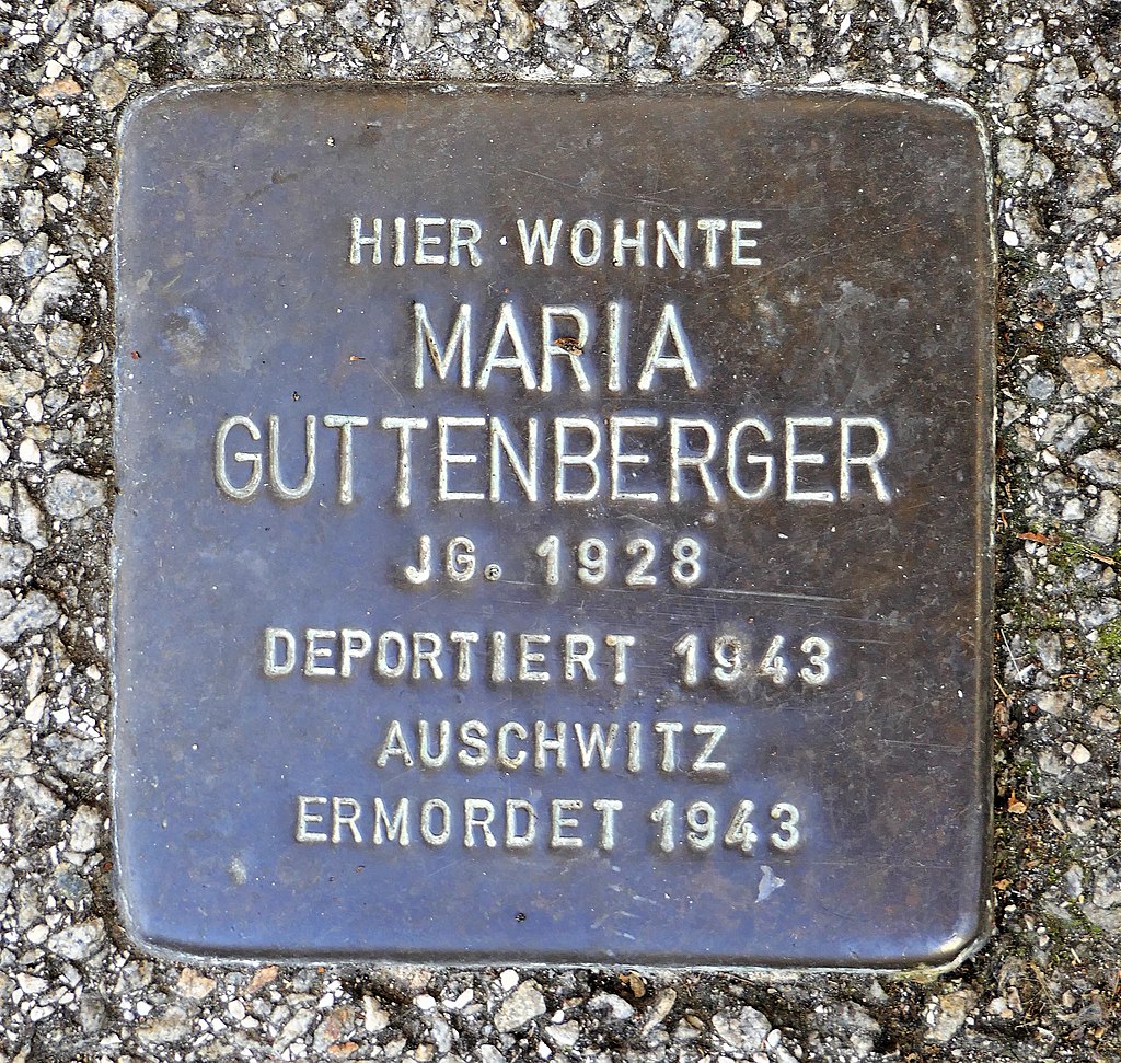 Stolperstein für Maria Guttenberger, Römmelgasse 8, Schorndorf.JPG
