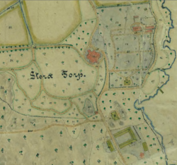 Karta över Stora Torp från 1900