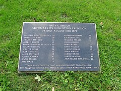 Stowmarket's Gun Cotton Explosion Memorial (geograph 5157033 by Adrian S Pye) .jpg