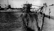 U-977 internado en el puerto de Mar del Plata.  1945