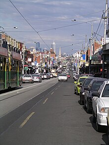 Sydney Road in July 2004 Sydney Rd 14 S Brunswick from Hope St.jpg