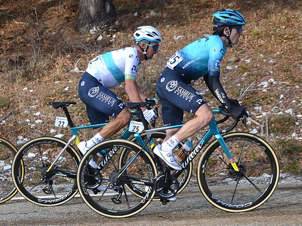 Alexey Lutsenko and Ion Izagirre at the 2021 Tour de la Provence