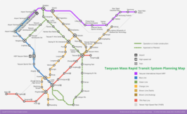 Metrokaart van Taoyuan