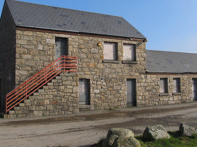 File:Temporarily boarded up buildings on the Annalong Marine Park site - geograph.org.uk - 2311328.jpg