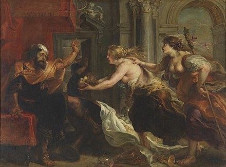 Tereus Confronted with the Head of his Son Itylus (1637) by Peter Paul Rubens