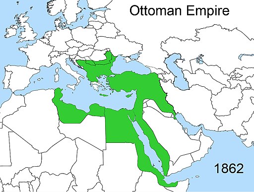 Territorial changes of the Ottoman Empire 1862