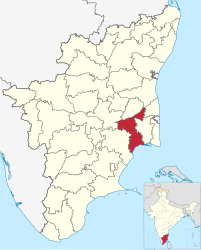 Distretto di Thanjavur – Mappa