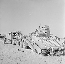 Scammell Pioneer Tank transporter recovers a Matilda II tank, North Africa 1942