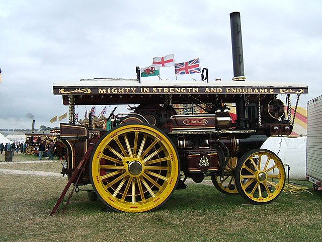 The Iron Maiden, a preserved showman's engine