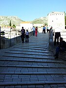 Лестница на Старом мосту в Мостаре