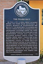 Thumbnail for File:The Pharr Riot Historical Marker.jpg