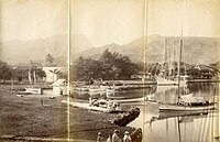 The Wharf, Papeete, Tahiti, 1887