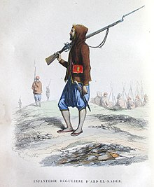 the first Algerian Resistance infantry around 1832-1847 The first Algerian Resistance Infantry around 1832-1847.jpg