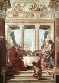 Tiepolo, Giovanni Battista - Kleopátra bankettje - 1746–47. PNG