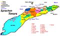 Übersichtskarte von den Sprachen Osttimors