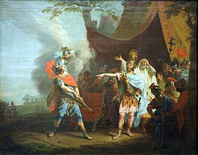 La dispute d’Achille et d’Agmemnon, Johann Heinrich Tischbein (1776).
