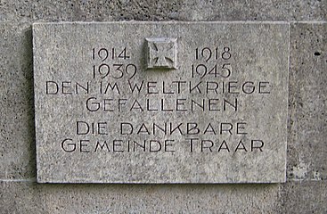 Denkmal für die Gefallenen in Krefeld-Traar (Detail)