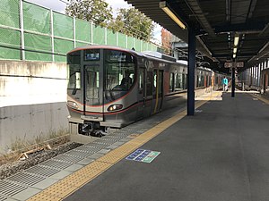 Zug am Bahnhof Sakurajima.jpg