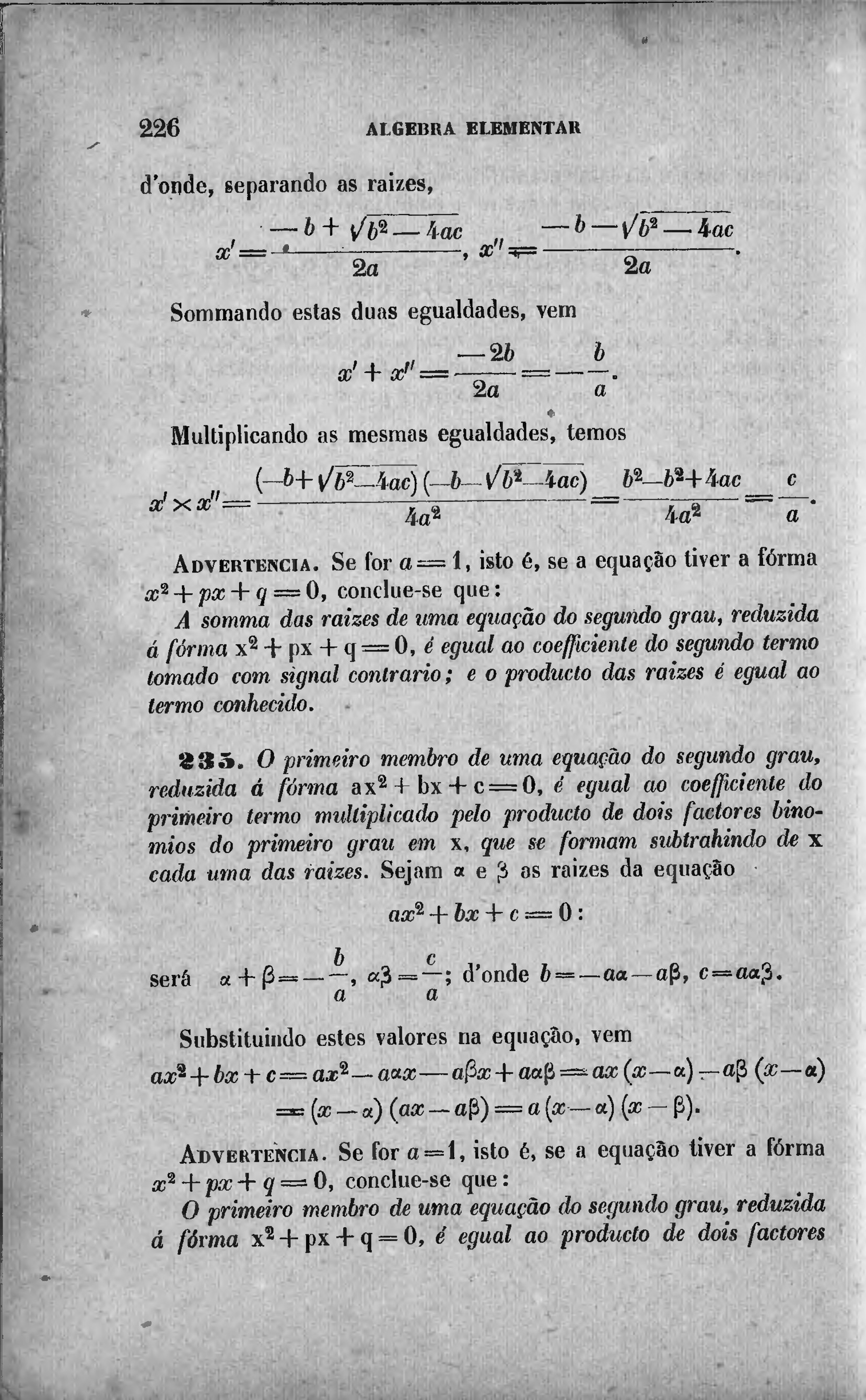 Página:Tratado de Algebra Elementar.djvu/136 - Wikisource