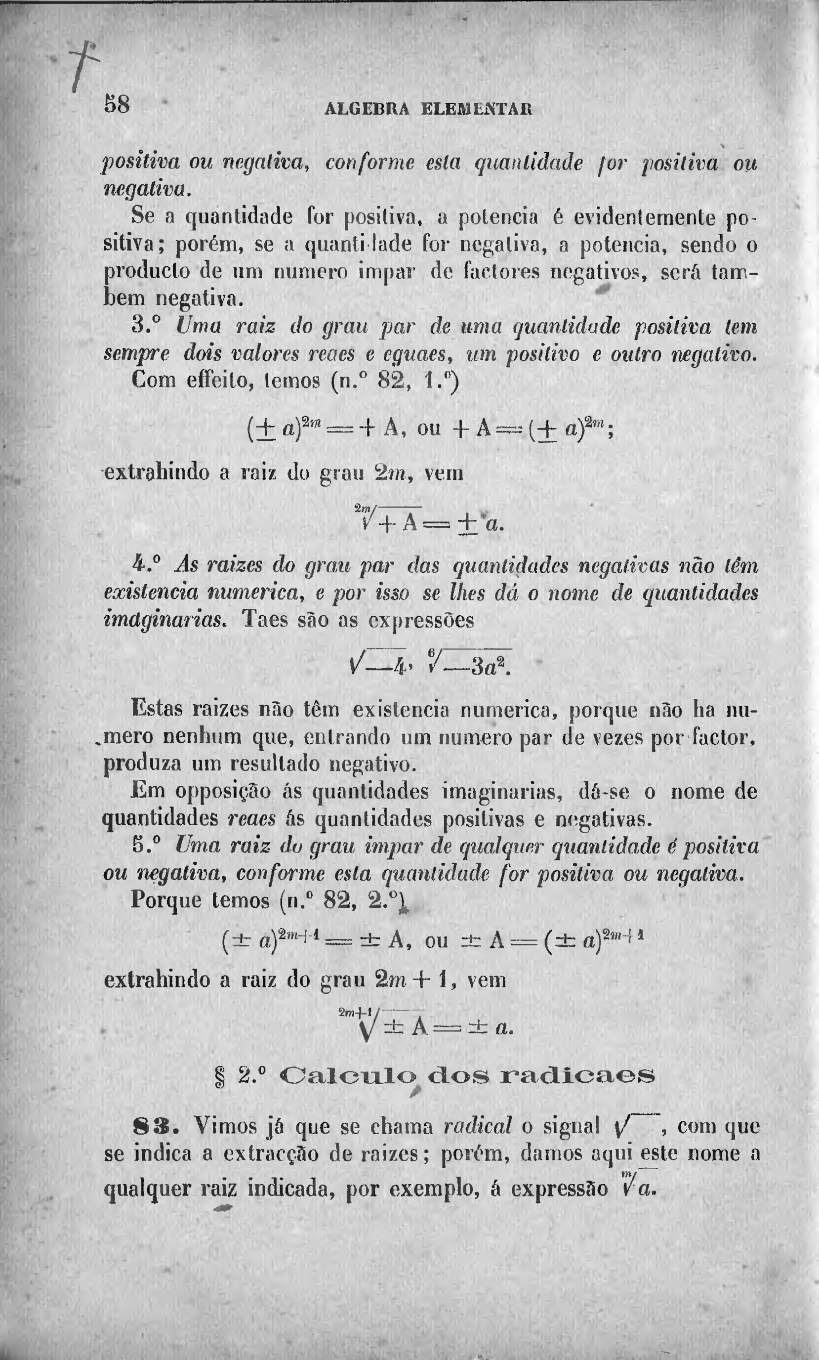 Página:Tratado de Algebra Elementar.djvu/136 - Wikisource