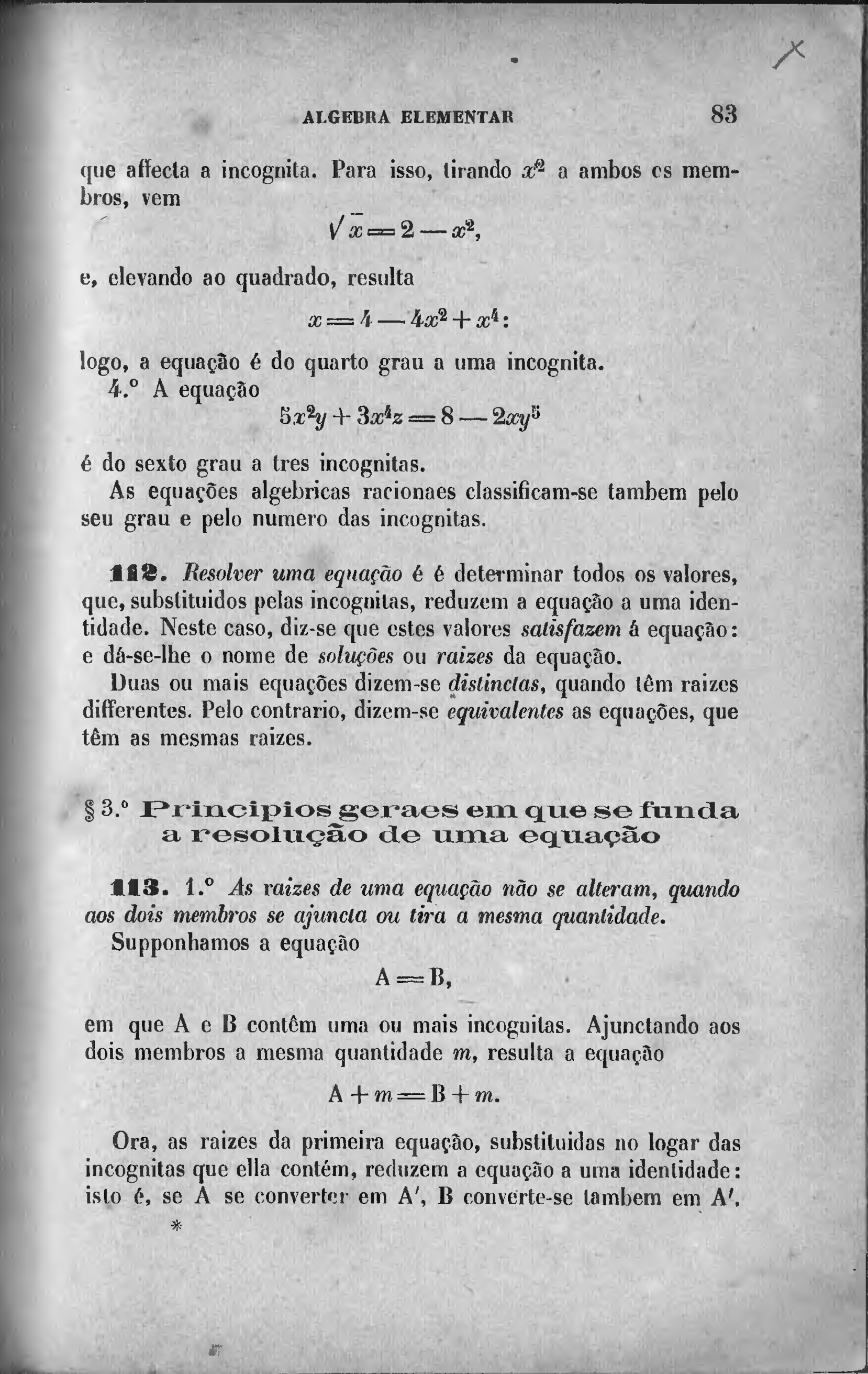 Página:Tratado de Algebra Elementar.djvu/136 - Wikisource