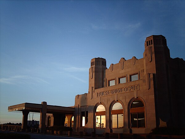 Headquarters of the Hall of Fame, the Tulsa Union Depot