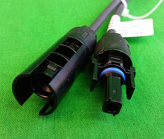Tyco Solarlok Electrical connector used to connect solar panels together